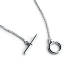 Colorful Life Toggle Necklace, Solid Sterling Silver